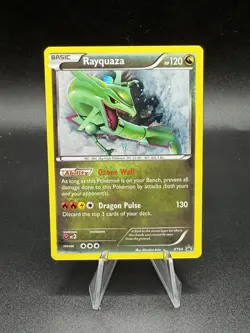 Pokemon TCG Rayquaza XY Black Star Promos Holo Card XY64 MP CD3 - Image 1