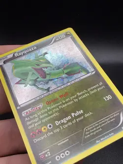 Pokemon TCG Rayquaza XY Black Star Promos Holo Card XY64 MP CD3 - Image 3