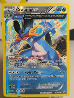 Swampert (Alpha) 36/160 Holo Rare XY - Primal Clash Pokemon Card - LP - Image 1