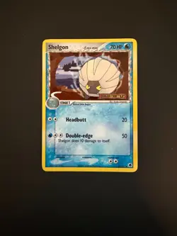 2006 Pokemon SHELGON Ex Dragon Frontiers REVERSE HOLO Foil STAMPED Card 38/101 - Image 3