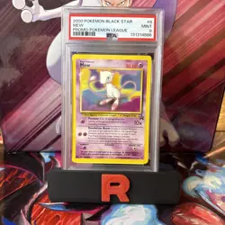 2000 Pokemon Mew Black Star Pokemon League Promo Card #8 PSA 9 MINT - Image 1