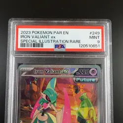 PSA 9 Iron Valiant ex 249/182 Pokemon Paradox Rift Graded Card - Image 2