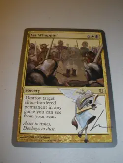 MTG Magic Signed Artist Proof Ass Whuppin' x1 Unhinged LP-NM - Image 1