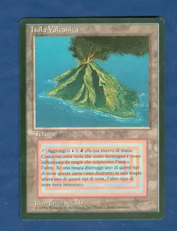 VOLCANIC ISLAND Dual Land 1994 Revised FBB Italian MTG Unplayed Near Mint - Image 1