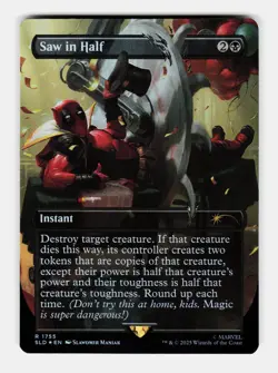 MTG: Saw in Half (Rainbow Foil) | Secret Lair Drop Series 1755 NM - Image 1
