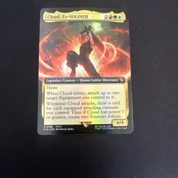 Magic MTG Final Fantasy - Cloud Ex-SOLDIER EXTENDED ART FOIL 0168 - Image 1