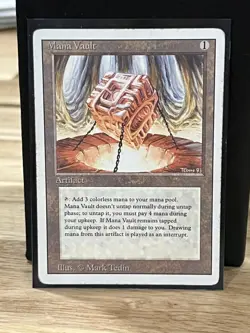 MTG Magic the Gathering Mana Vault Revised Edition - Moderate Play Condition - Image 3