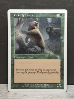 GRIZZLY BEARS mtg 7th Edition 4 Common - Image 1