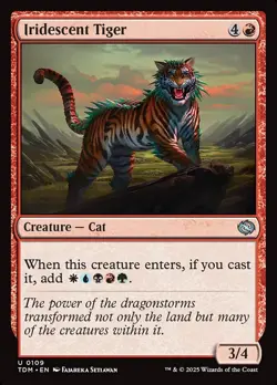 [MTG] Iridescent Tiger (0109) (TDM) NM - Image 1