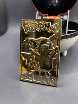 Pikachu 1999 Pokemon 23K Gold-Plated Burger King Nintendo Promo Trading Card - Image 1