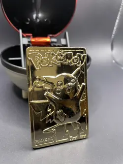 Pikachu 1999 Pokemon 23K Gold-Plated Burger King Nintendo Promo Trading Card - Image 2