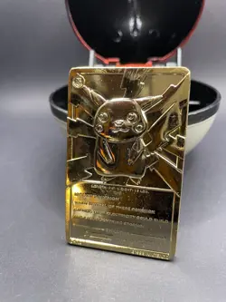 Pikachu 1999 Pokemon 23K Gold-Plated Burger King Nintendo Promo Trading Card - Image 3