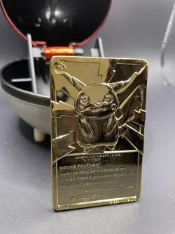 Pikachu 1999 Pokemon 23K Gold-Plated Burger King Nintendo Promo Trading Card - Image 4