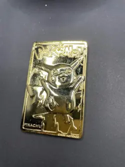 Pikachu 1999 Pokemon 23K Gold-Plated Burger King Nintendo Promo Trading Card - Image 5