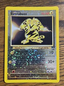 Pokemon Reverse Holo Best Promo Electabuzz #1 (Not Played),**2-swirls** - Image 1