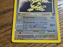 Pokemon Reverse Holo Best Promo Electabuzz #1 (Not Played),**2-swirls** - Image 3