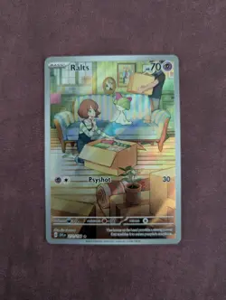 Pokemon TCG Ralts Scarlet & Violet Holo Illustration Rare Card 211/198 Base Set - Image 1