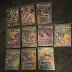 Pokemon TCG MEG 10 Card Lot Mega EX Full Art Holo Venusaur Lucario Gardevoir - Image 1