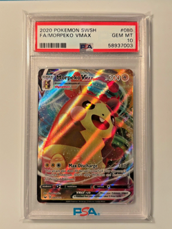 Morpeko VMAX #080/202 Sword & Shield Pokemon 2020 PSA 10 - Image 1