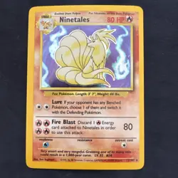 Ninetales 12/102 Holo Rare Pokemon 1999 Unlimited Base Set - Image 1