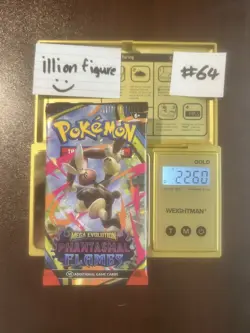 VERY HEAVY! BIG HITUUU 22.60g Phantasmal Flames Pokemon TCG Booster (SEALED) - Image 1