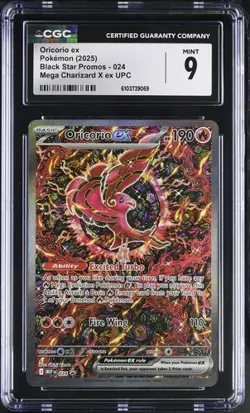 Oricorio EX *CGC 9* Illustration Rare *Phantasmal Flames UPC Promo* #24 *Pokemon - Image 1