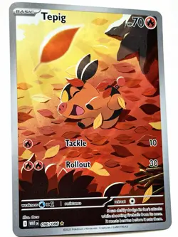 Pokemon TCG - Tepig 096/086 Illustration Rare White Flare English - Image 1