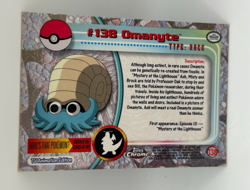 2000's Topps Chrome Pokemon Omanyte #138 Foil TV Animation Edition - Image 2