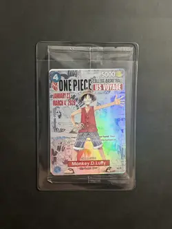 One Piece Monkey D. Luffy US Voyage College Basketball Promo Card Sealed - Image 1