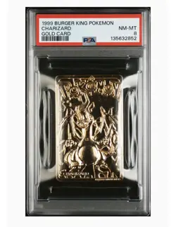 PSA 8 CHARIZARD 1999 BURGER KING POKEMON GOLD CARD ULTRA RARE NM-MINT - Image 1