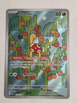 Pokemon Shuckle 136/132 Mega Evolution Full Art Holo Rare TCG Card - Image 1