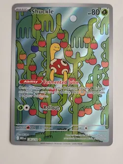 Pokemon Shuckle 136/132 Mega Evolution Full Art Holo Rare TCG Card - Image 2