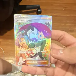 Pokemon TCG Jessie & James Trainer Full Art Ultra Rare Card 68/68 Hidden Fates - Image 1