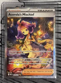 Acerola’s Mischief 183/132 Mega Evolution SIR Pokemon Card English NM - Image 1
