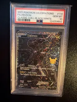 PSA 10 Zekrom 114 Pokemon Celebrations Classic Collection Holo Graded Card - Image 1