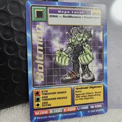 1999 Boltmon Bo-41 Series 1 Booster Digimon Card NM Digi-Battle Bandai Gold Text - Image 1