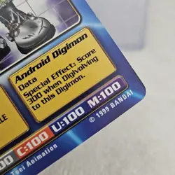 1999 Boltmon Bo-41 Series 1 Booster Digimon Card NM Digi-Battle Bandai Gold Text - Image 4