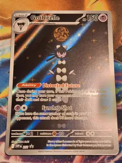 Gothitelle SVP 211 Black Bolt & White Flare Black Star Promo Pokemon Card LP - Image 1