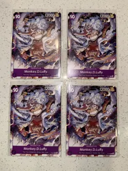 One Piece Monkey.D.Luffy ST-18 P-041 Promo! Set of 4 Cards English NM - Image 1