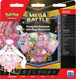 2 Pokemon TCG Mega Battle Deck Bundle Mega Diancie ex & Mega Gengar ex Sealed - Image 3