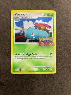 Venusaur 1/16 Pokemon Rumble Set Holo Stamped Pokemon TCG 2009 English LP - Image 1