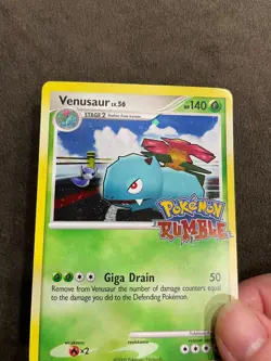 Venusaur 1/16 Pokemon Rumble Set Holo Stamped Pokemon TCG 2009 English LP - Image 3
