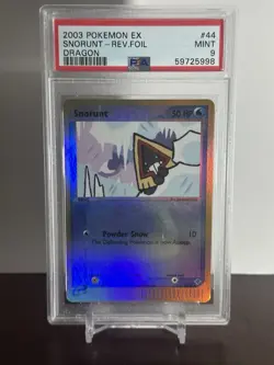 2003 Snorunt Reverse Holo 44/97 PSA 9 EX Dragon Pokemon Card Mint E Series - Image 1