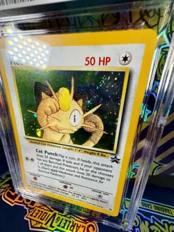 Pokemon Meowth #10 Game Boy Black Star Promo Holo CGC Gem Mint 10 - Image 2