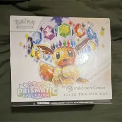 Pokemon Scarlet & Violet Prismatic Evolutions Elite Trainer Box Eevee Pokemon C. - Image 1