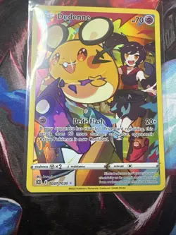 Pokemon TCG Dedenne Brilliant Stars Full Art Ultra Rare Holo Card TG07/TG30 - Image 3