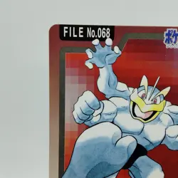 Pokemon Cards Bandai Carddass Machamp File No.068 1997 VG Japanese i622 - Image 2