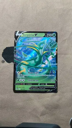 Serperior V 007/195 Ultra Rare 2022 Pokemon Silver Tempest NM 007/195 - Image 1