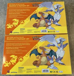 2 Sealed Pokemon GX Premium Collection Boxes Reshiram Charizard Pikachu Zekrom - Image 5