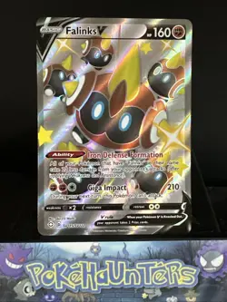 Pokemon Card Falinks V SV115/SV122 Shining Fates Full Art Ultra Rare Near Mint - Image 1